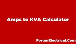 Amp to KVA Calculator