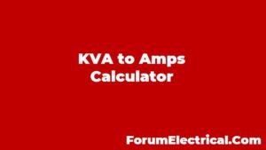 kVA to Amps calculator