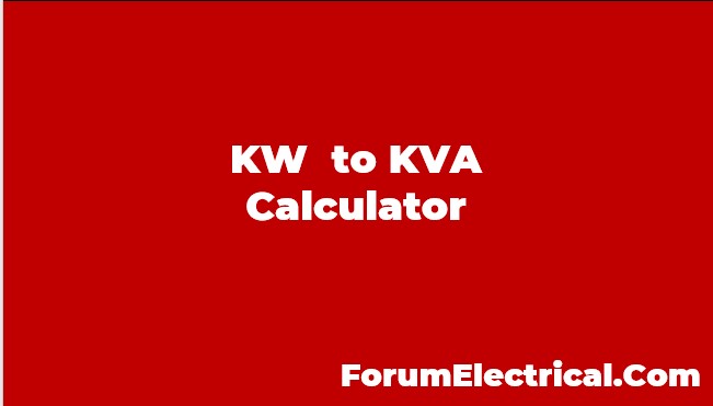 Whitney Puñado Avanzado KW to KVA Calculator
