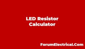 Led Resistor Calculator