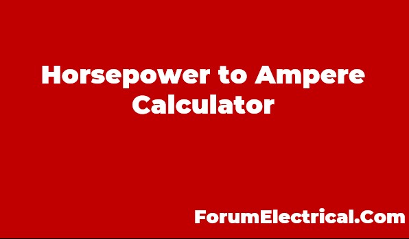 Electric motor amp clearance calculator