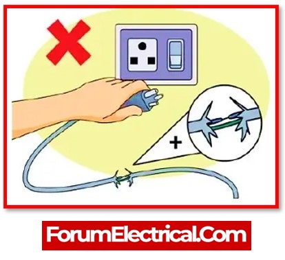 Ensure to disconnect plugging (unplug) safely 