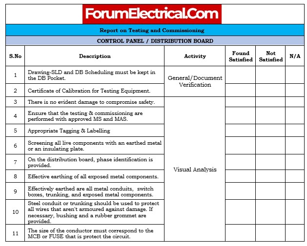 distribution-panel-board-testing-commissioning-checklist