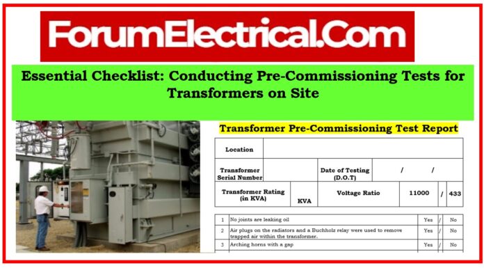 Transformer Commissioning