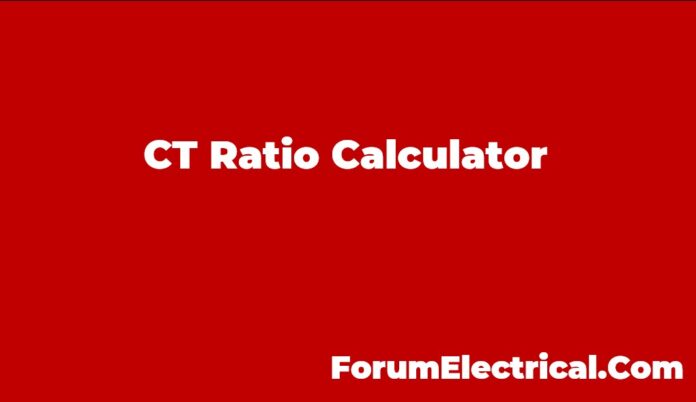 Current Transformer (CT) Ratio Calculator