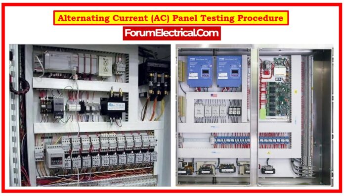 Alternating Current (AC) Panel Testing Procedure