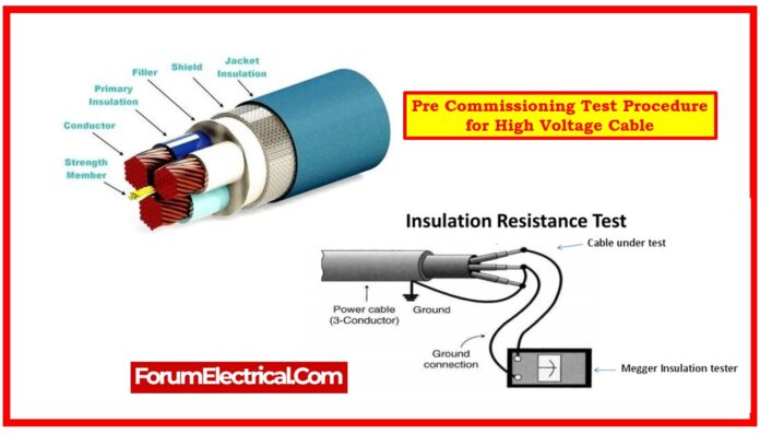 Pre Commissioning Test Procedure for High Voltage Cable