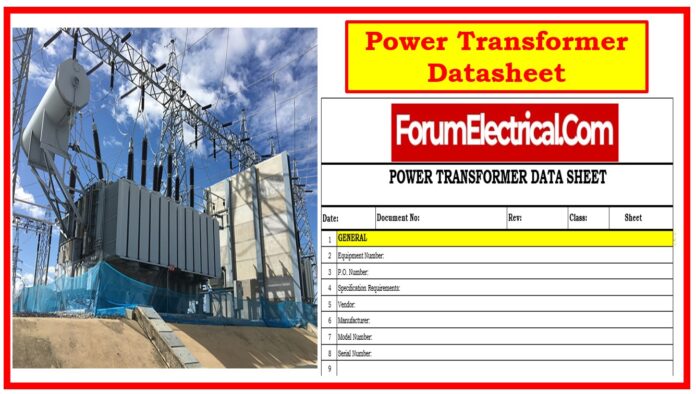 Power Transformer Datasheet