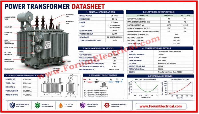 Power Transformer Datasheet
