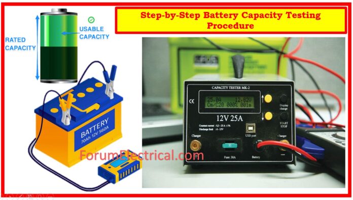 Step-by-Step Battery Capacity Testing Procedure