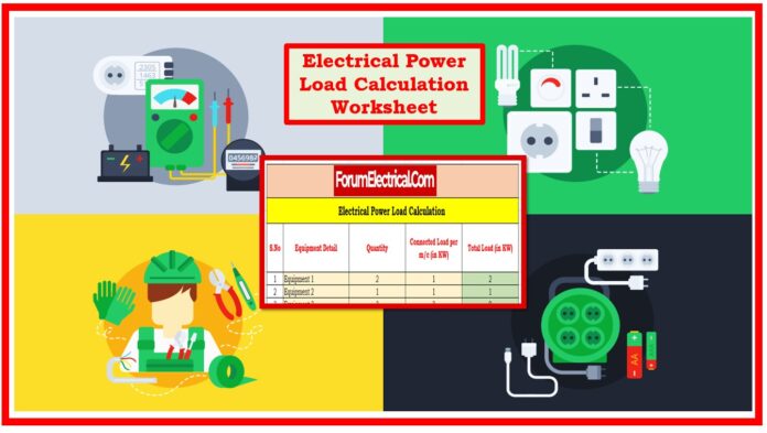 Electrical Power Load Calculation Worksheet