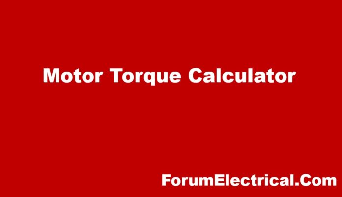 Motor Torque Calculator