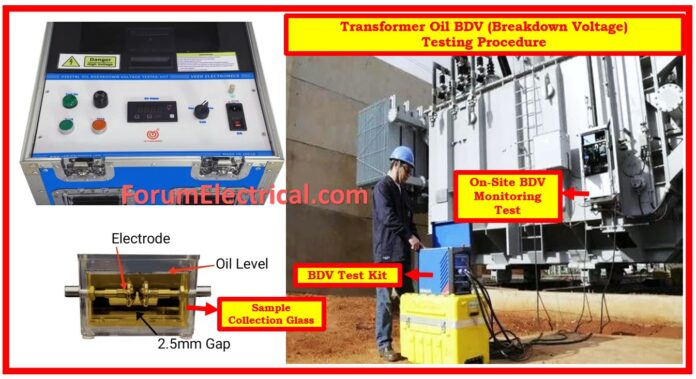 Transformer Oil BDV (Breakdown Voltage) Testing Procedure