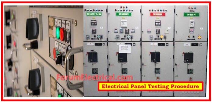 Electrical Panel Testing Procedure