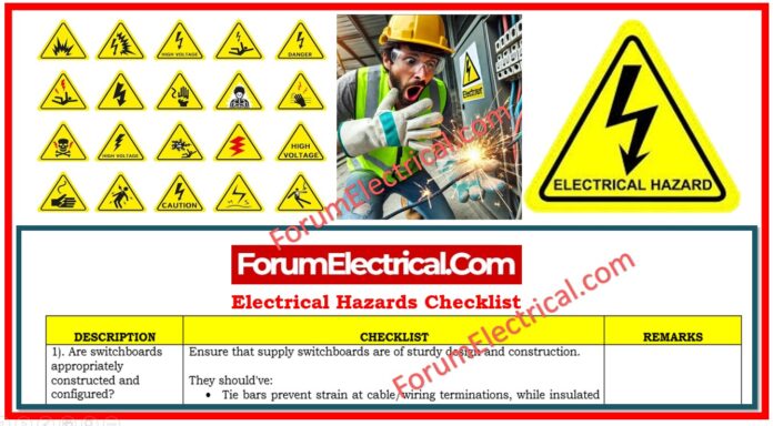 Electrical Hazards Checklist