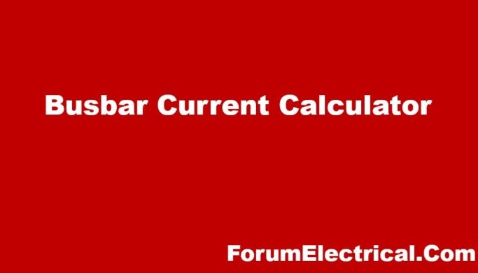 Busbar Current Calculator