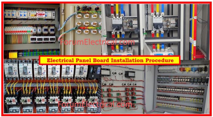 Electrical Panel Board Installation Procedure