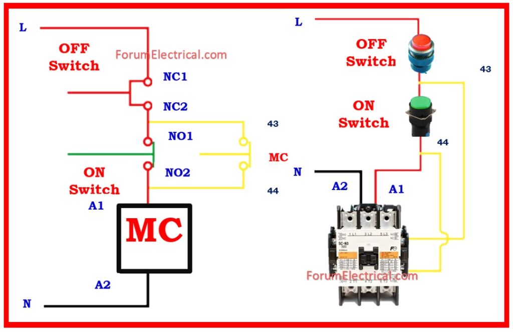 Direct-on-Line (DOL) Starter Connection