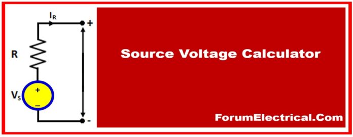 Source Voltage Calculator