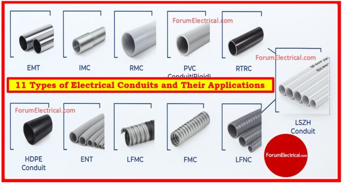 11 Types of Electrical Conduits and Their Applications