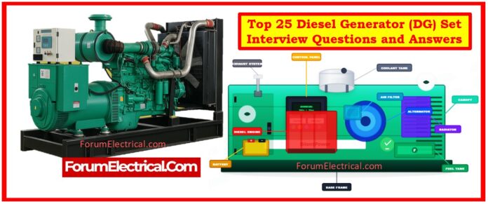 Top 25 Diesel Generator (DG) Set Interview Questions and Answers