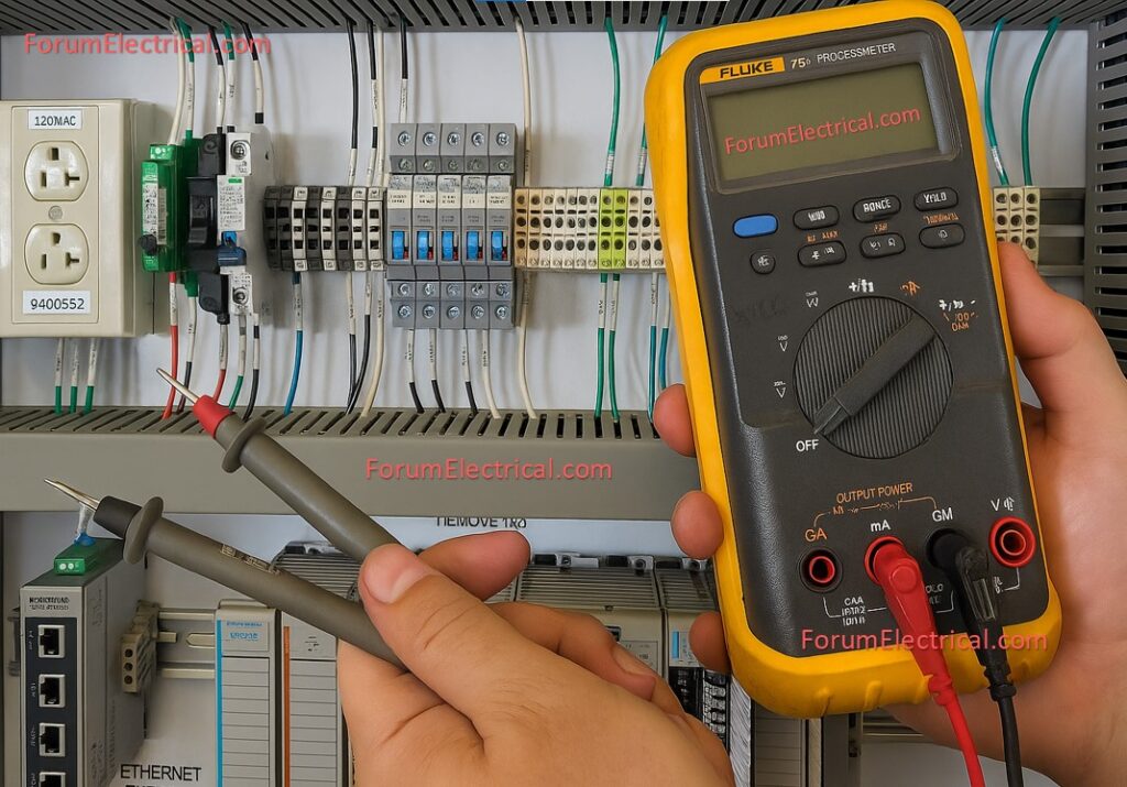 Testing using multimeter