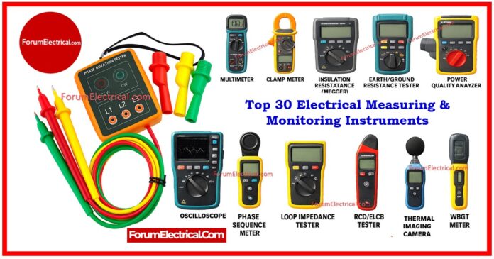 Top 30 Electrical Measuring & Monitoring Instruments