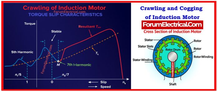 Crawling and Cogging of Induction Motor