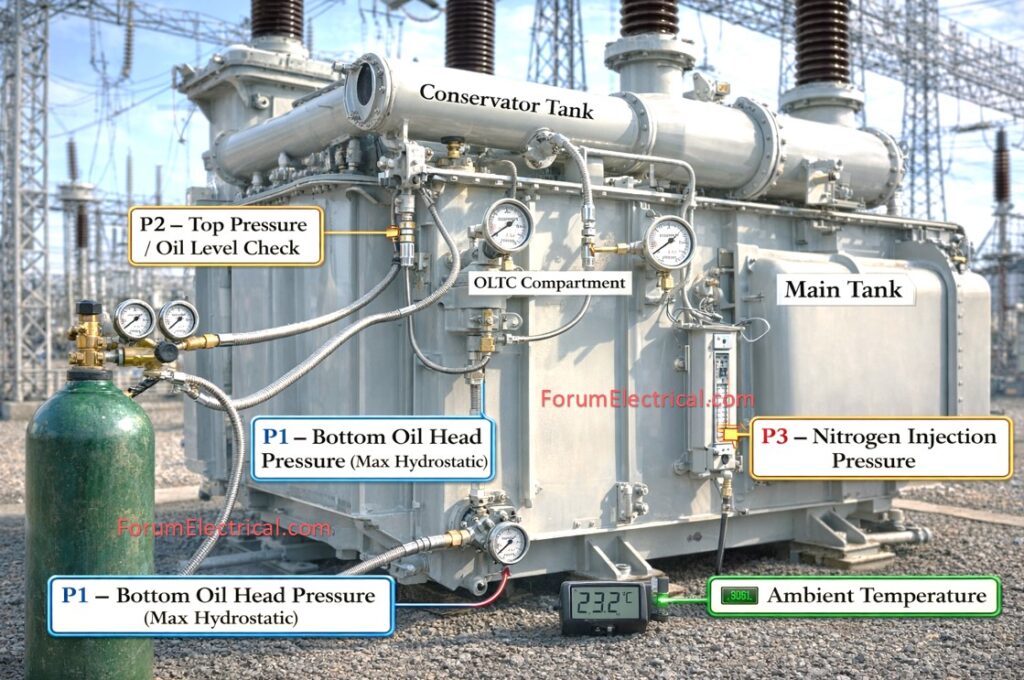 Pressure Measurement in Transformer
