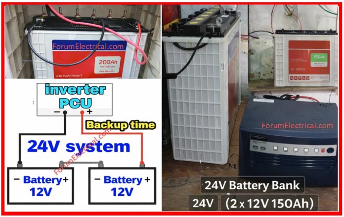 UPS/Inverter Battery Backup Time Calculation with Load Calculation and Battery Selection Chart