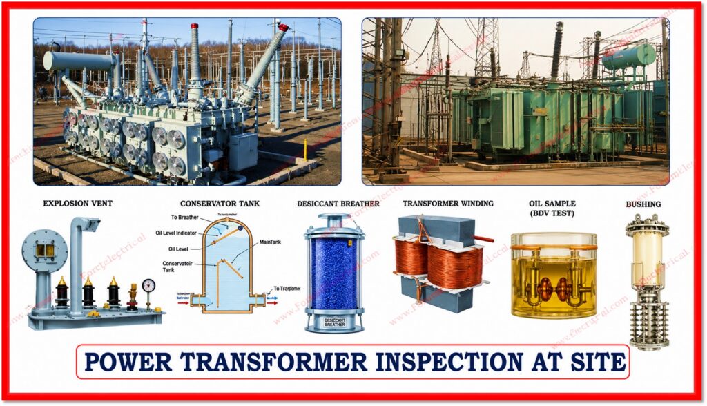 Power Transformer Inspection at Site: Step-by-Step Procedure and Checklist