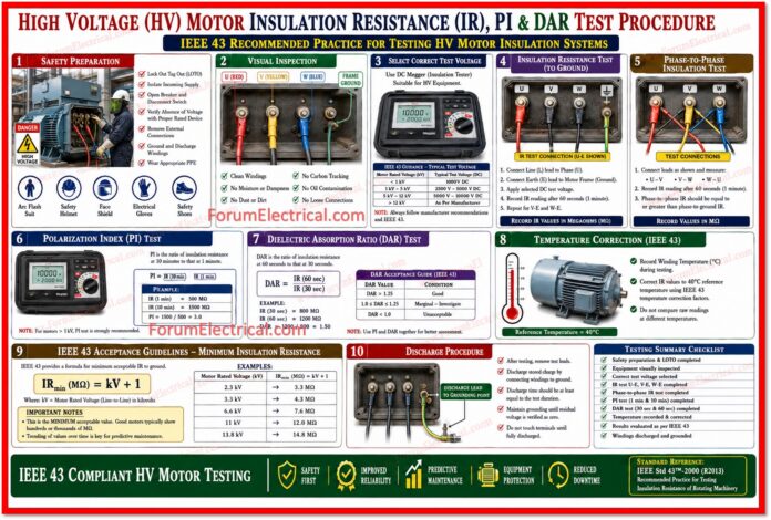 High Voltage (HV) Motor Megger Test Procedure