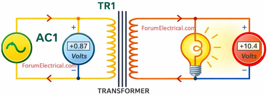 Wiring diagram of transformer protection