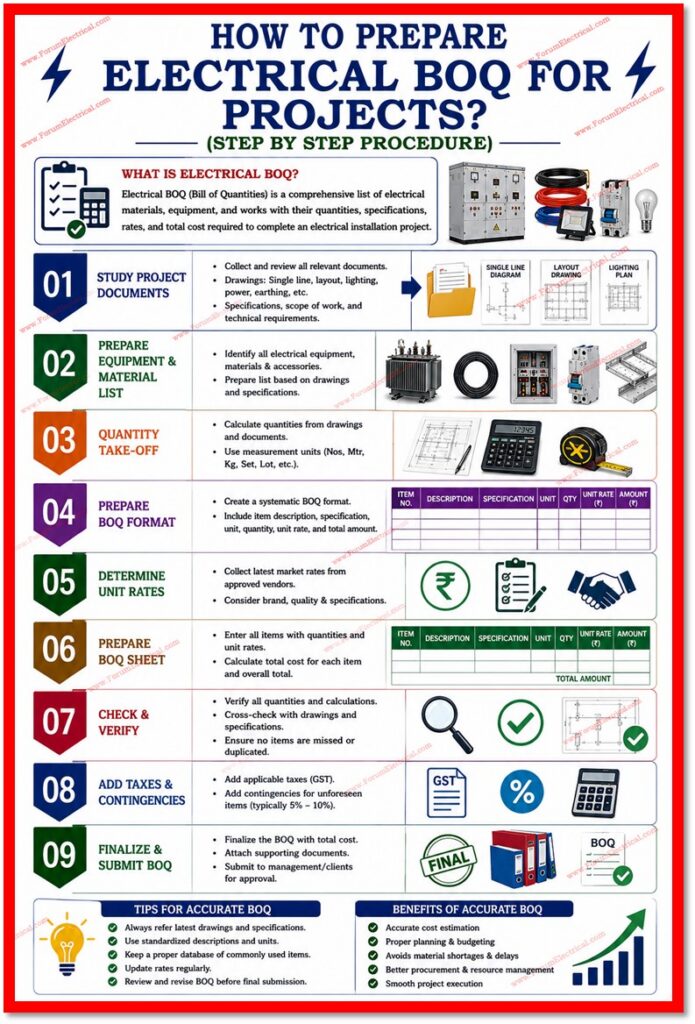 Electrical BOQ Preparation