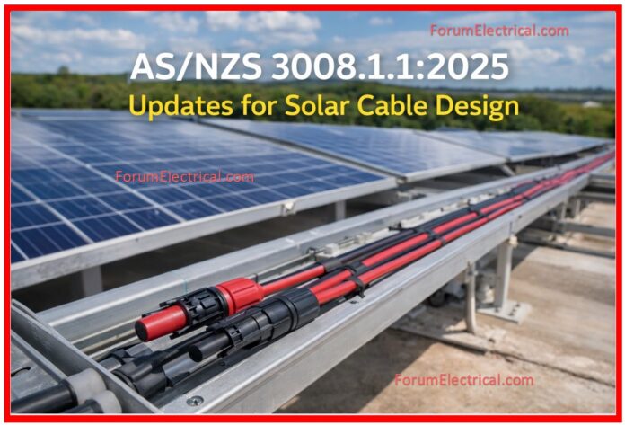AS/NZS 3008.1.1:2025 Updates explained for Solar Cable Design