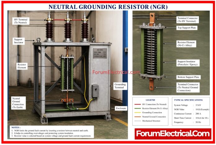 Neutral Grounding Resistor (NGR) Calculator