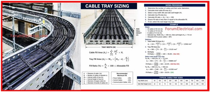 Cable Tray Sizing Calculator