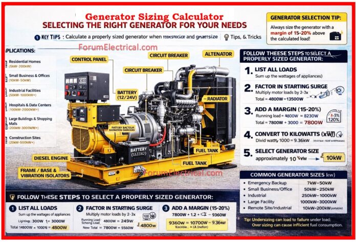 Generator Sizing Calculator