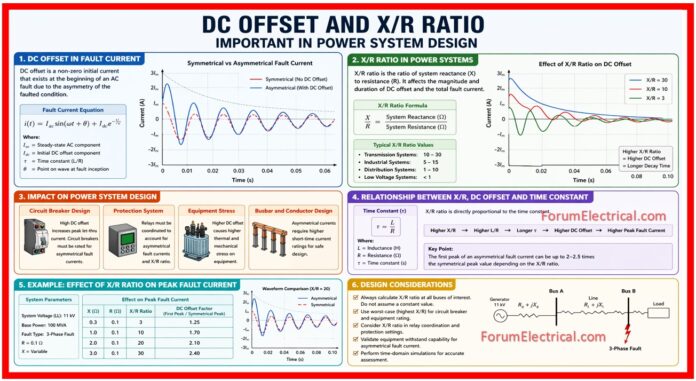 DC Offset and X/R Ratio Important in Power System Design