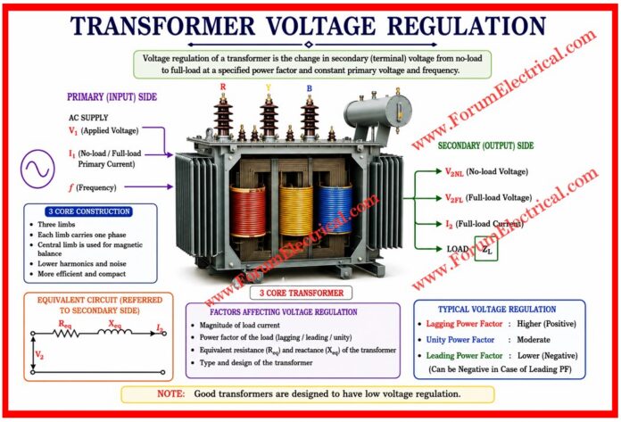 Transformer Voltage Regulation Calculator
