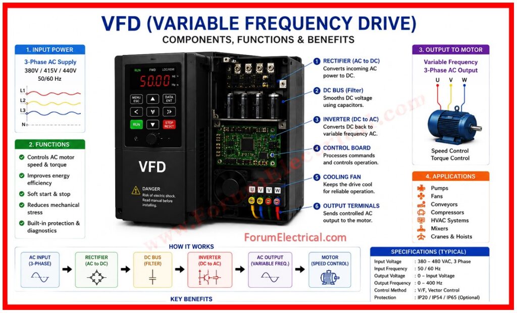 Variable Frequency Drives (VFDs)  Components