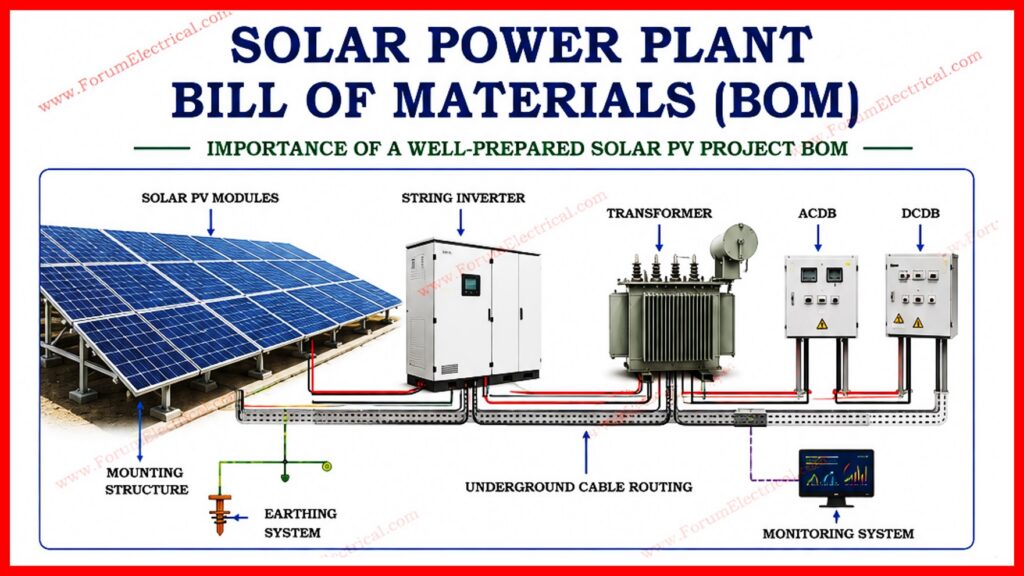 Solar Power Plant BOM