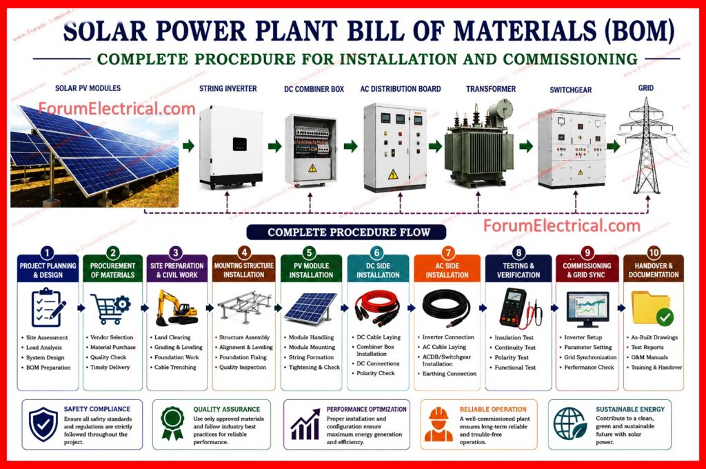 Solar Plant BOM