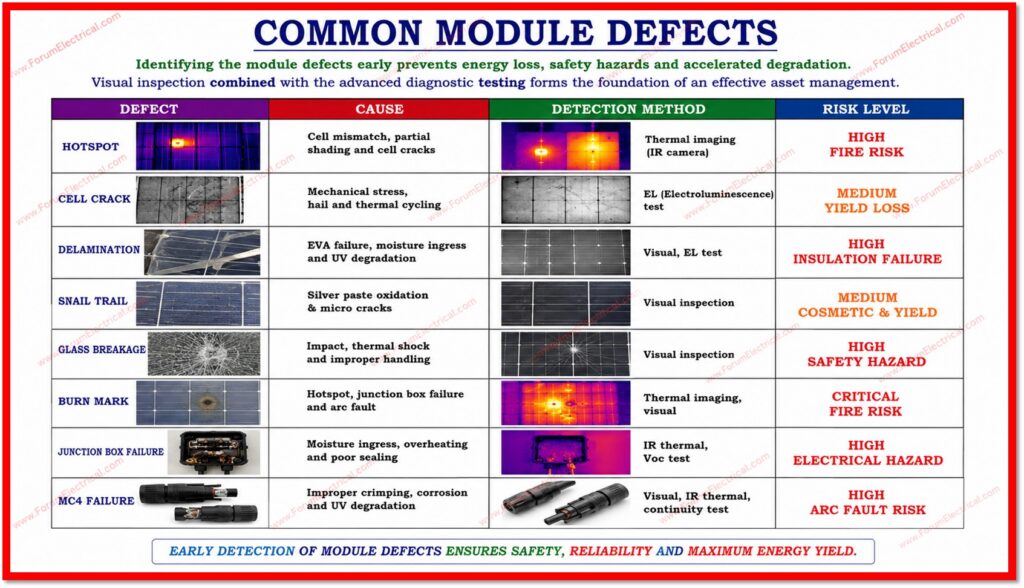 Solar Cell Common Module Defects