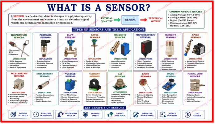 What is a Sensor? Explain the Types of Sensors and Their Applications