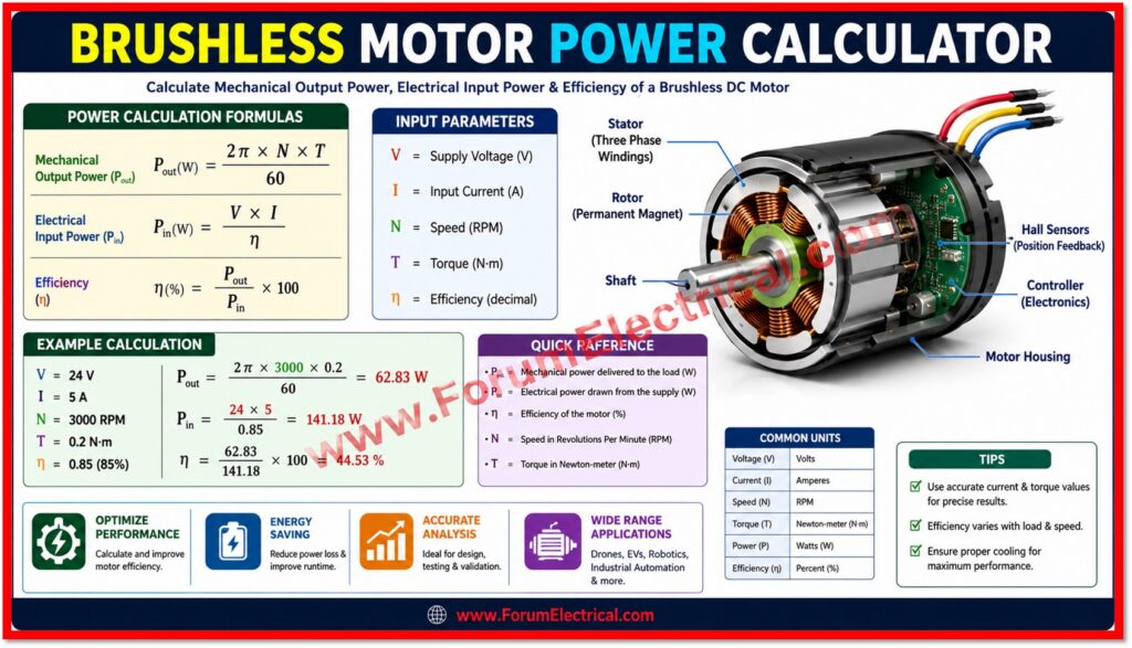 Brushless Motor Power Calculator