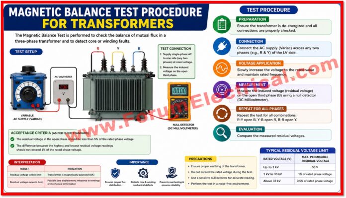 Magnetic Balance Test Procedure for Transformers Magnetic Balance Test Procedure for Transformers