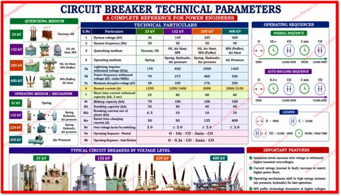 Circuit Breaker Technical Parameters: A Complete Reference for Power Engineers