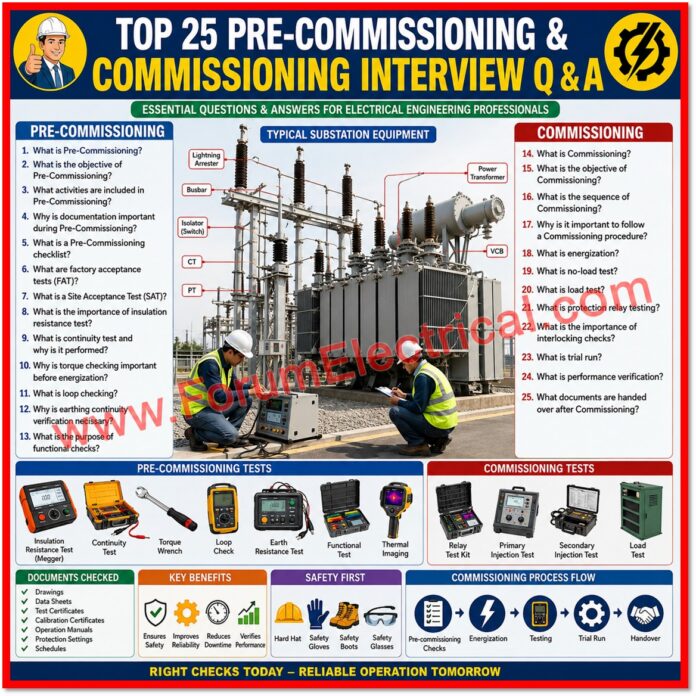 Top 25 Pre-Commissioning and Commissioning Interview Q & A Top 25 Pre-Commissioning and Commissioning Interview Q & A