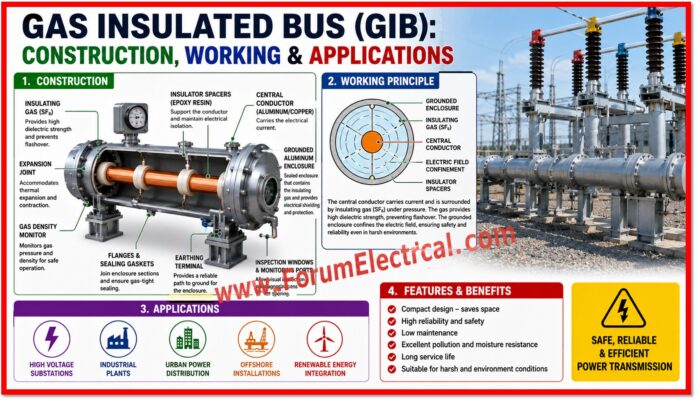 Gas Insulated Bus (GIB): Construction, Working & Applications